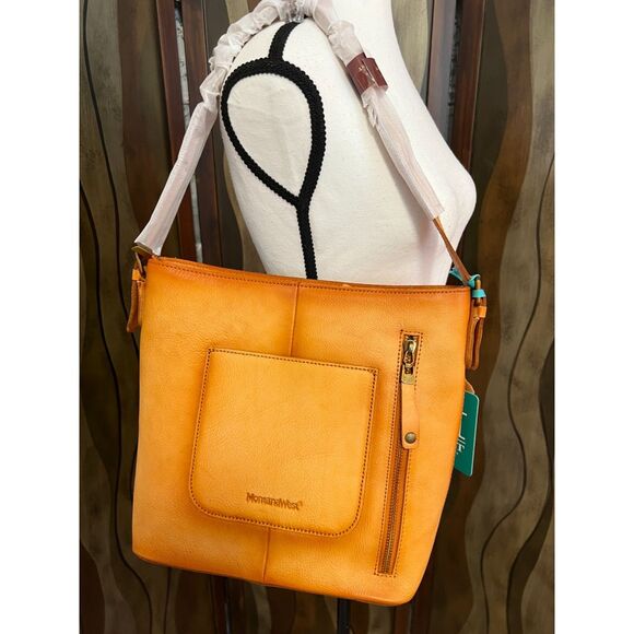 NWT Montana West Concealed Carry leather hobo bag - Picture 1 of 11